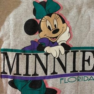 Vintage Disney Minnie Mouse Crew neck sweatshirt Women's Large